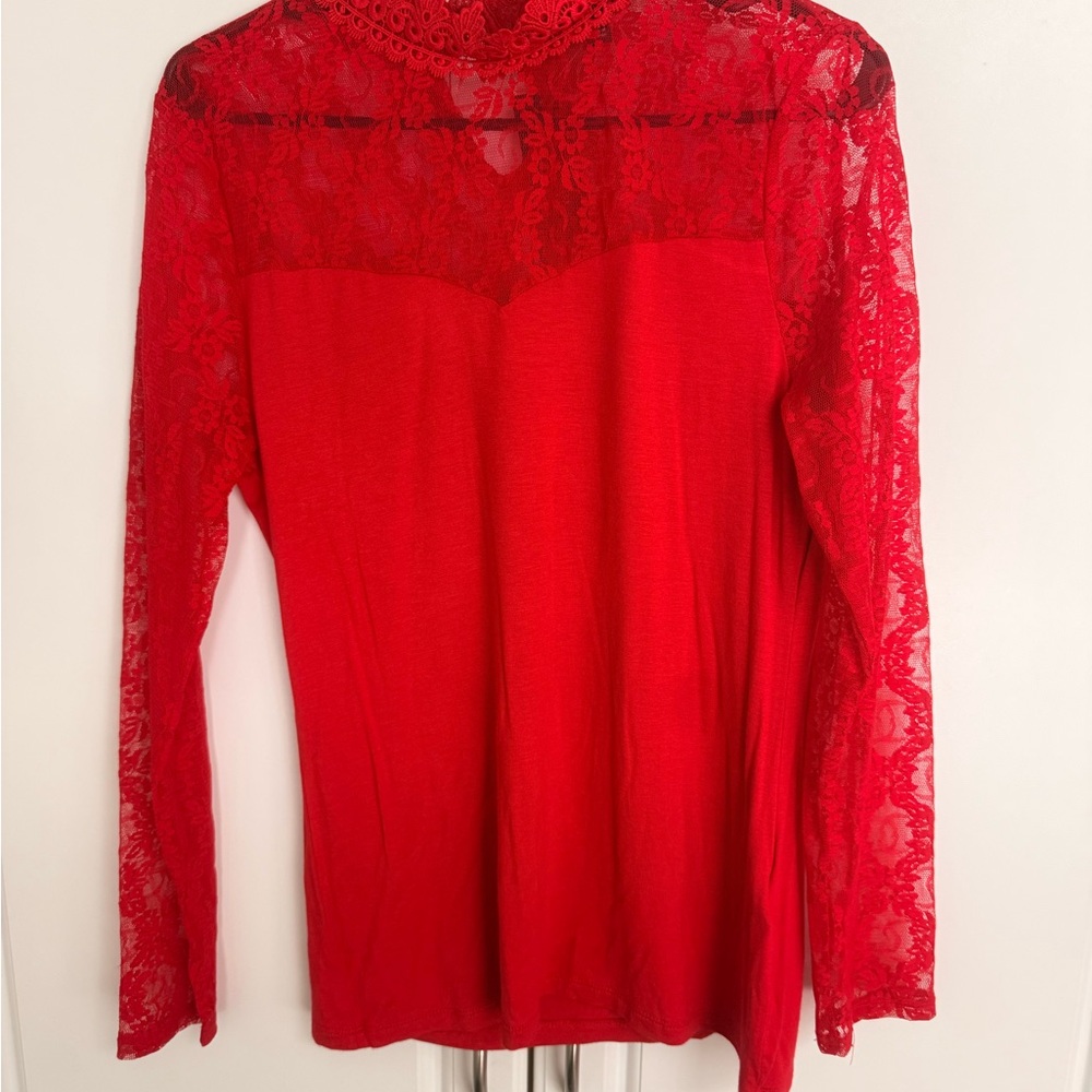 Valentines! ❤️Red Lace Blouse❤️